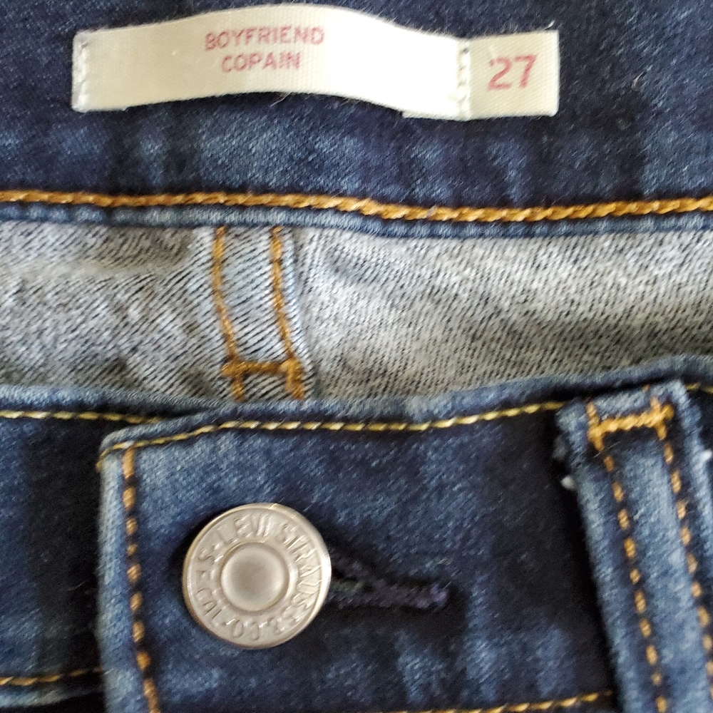 Levi's Blue Boyfriend Jeans 29/30 waist - Picture 5 of 11